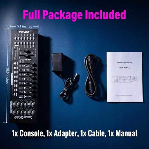 192 channels dmx512 - channels,
